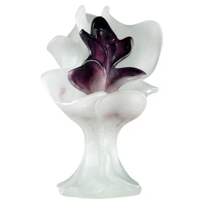 Pre-owned Daum Salvador Dali X , "fleur Du Mal" Glass Sculpture, France 1968 In Gray