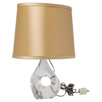 Pre-owned Daum Table Lamp Crystal, France, 1960, Signed  In Sand