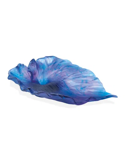 Daum Ultra Violet Coupe Bowl In Blue