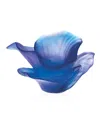 Daum Ultra Violet Flower Decor In Blue/purple