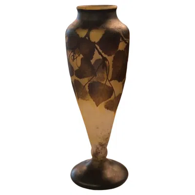 Pre-owned Daum Vase  Nancy , France, Style: Jugendstil, Art Nouveau, Liberty, 1910 In Brown