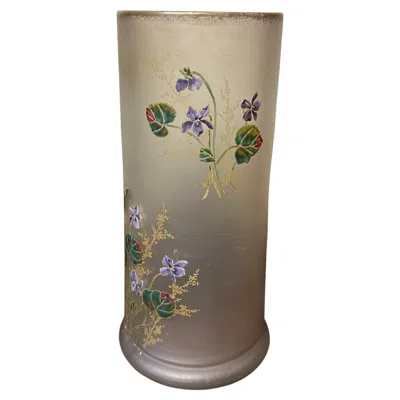Pre-owned Daum Vase  Nancy With Enamel, Style: Jugendstil, Art Nouveau, Liberty, France In Brown