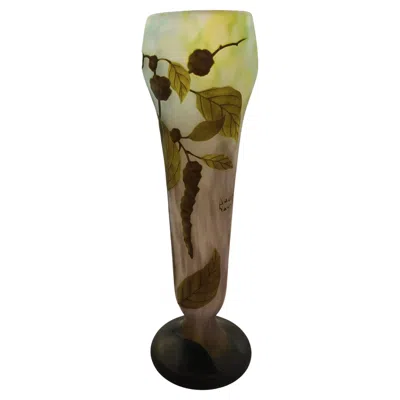Pre-owned Daum Vase, Sign:  Nancy , 1910, Style: Jugendstil, Art Nouveau, Liberty In Brown