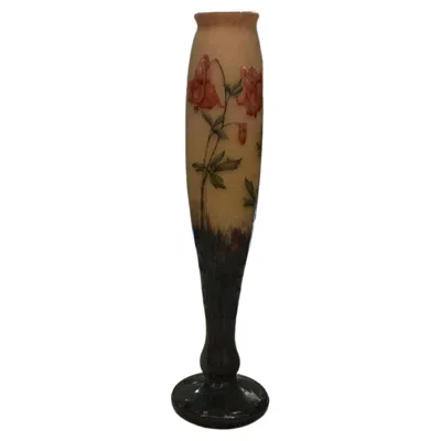 Pre-owned Daum Vase, Sign:  Nancy, France, 1903, Style: Jugendstil, Art Nouveau, Liberty In Brown