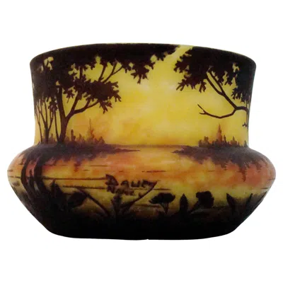Pre-owned Daum Vase, Sign:  Nancy, France, 1904, Style: Jugendstil, Art Nouveau, Liberty In Brown