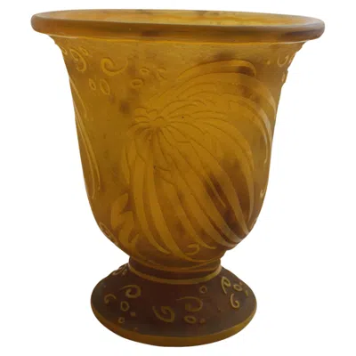Pre-owned Daum Vase, Sign:  Nancy, France, 1924 In Brown