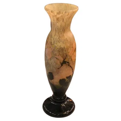 Pre-owned Daum Vase Sign:  Nancy France, Style: Jugendstil, Art Nouveau, Liberty In Brown