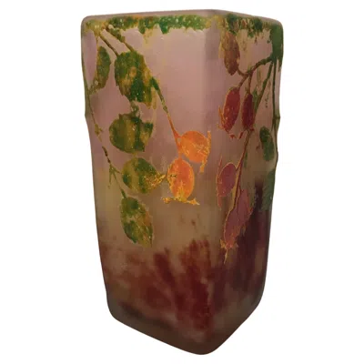 Pre-owned Daum Vase Sign:  Nancy, France , Style: Jugendstil, Art Nouveau, Liberty In Brown