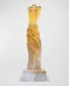 Daum Venus Sculpture In Yellow