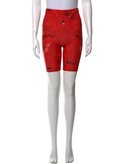 Pre-owned Dauphinette Printed Knee-length Shorts In Red