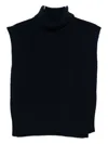 Davantino Wool Turtle-neck Sweater In Blue