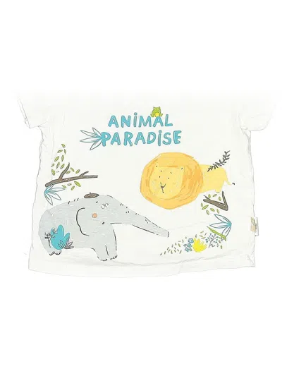 Pre-owned Dave & Bella Kids' Short Sleeve T-shirt In White