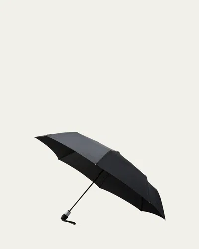 Davek Duet Extra-large Foldable Umbrella In Black
