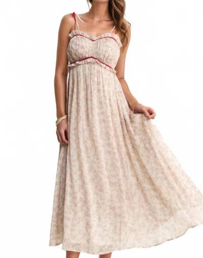 Davi & Dani Burning In Me Dress In Pink In Neutral