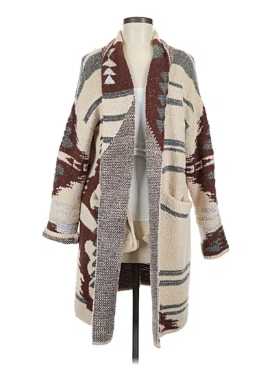 Pre-owned Davi & Dani Cardigan Sweater In Brown