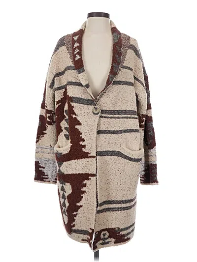 Pre-owned Davi & Dani Cardigan Sweater In Brown