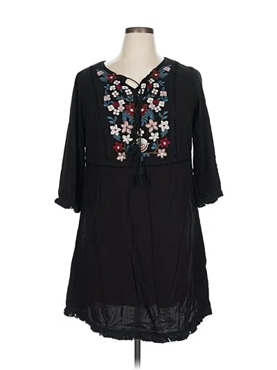 Pre-owned Davi & Dani Casual Dress In Black