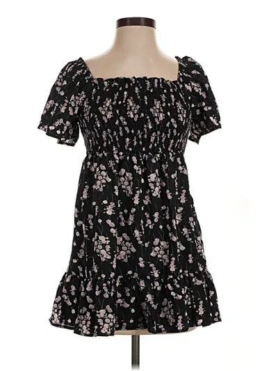 Davi & Dani Casual Dress In Black