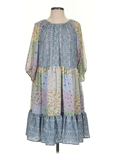 Pre-owned Davi & Dani Casual Dress In Blue