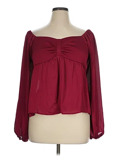 Pre-owned Davi & Dani Casual Dress In Burgundy