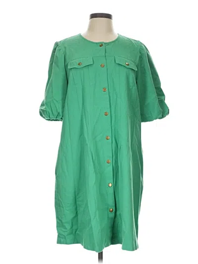 Pre-owned Davi & Dani Casual Dress In Green