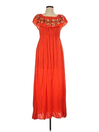 Pre-owned Davi & Dani Casual Dress In Orange