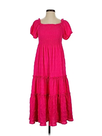 Pre-owned Davi & Dani Casual Dress In Pink
