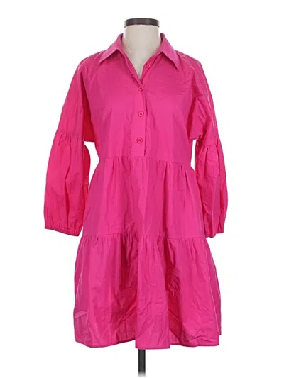 Pre-owned Davi & Dani Casual Dress In Pink