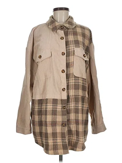 Pre-owned Davi & Dani Coat In Tan