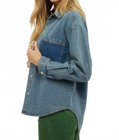 Davi & Dani Denim Shacket
