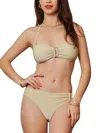 Davi & Dani Desert Sands Bikini Set In Cream Beige In Neutral