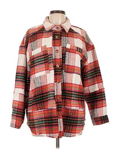 Pre-owned Davi & Dani Fleece Jacket In Red