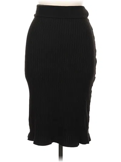 Pre-owned Davi & Dani Formal Skirt In Black