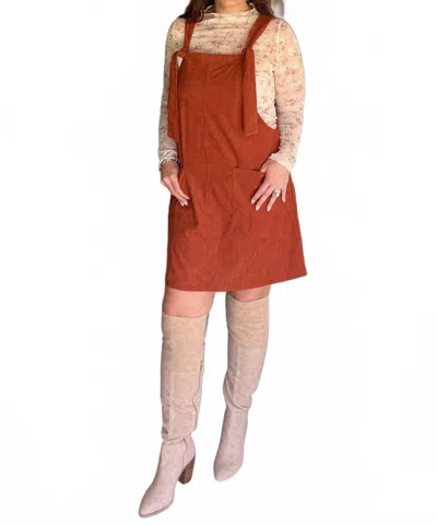 Davi & Dani Gossamer Floral Long Sleeve Top In Beige In Brown