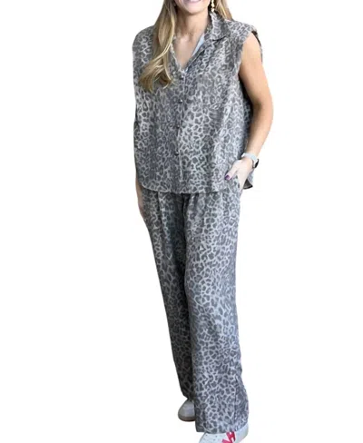 Davi & Dani Jane Leopard Set - Curvy In Mocha In Gray