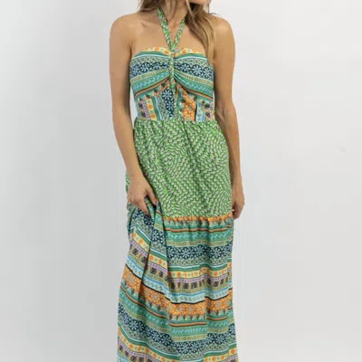 DAVI & DANI KAHUNA HALTER MAXI DRESS