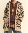 Davi & Dani Leslie Leopard Carigan In Multi