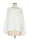 Davi & Dani Long Sleeve Top Ivory Boatneck Tops In Red