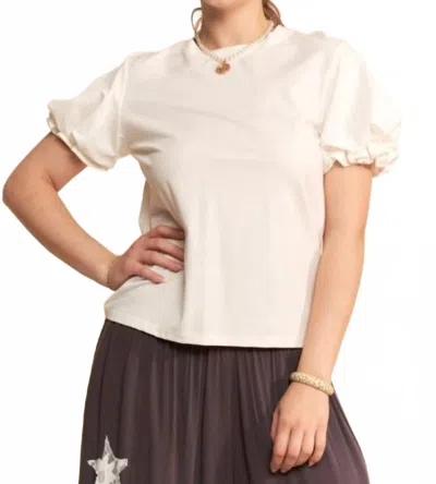 Davi & Dani Love Somebody Top In White In Neutral