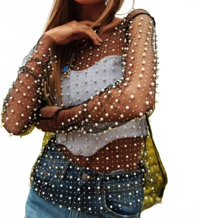Davi & Dani Nashville Symphony Pearl Top In Black