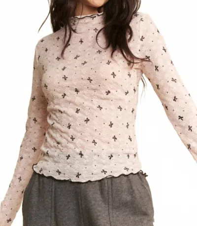Davi & Dani On A Mission Top In Pink In Multi