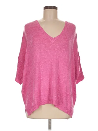 Pre-owned Davi & Dani Poncho In Pink
