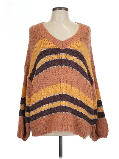 Pre-owned Davi & Dani Pullover Sweater In Brown