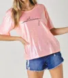 Davi & Dani Ridescent Nothing Top In Pink In Pink
