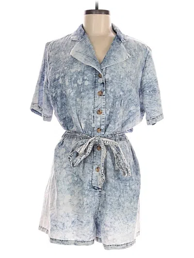 Pre-owned Davi & Dani Romper In Blue