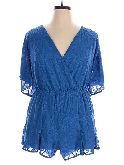 Pre-owned Davi & Dani Romper In Blue