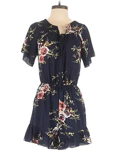 Pre-owned Davi & Dani Romper In Blue