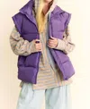 Davi & Dani Solid Sleeveless Vest - Plus In Grape