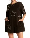 Davi & Dani Starry Night Romper - Plus In Black In Black