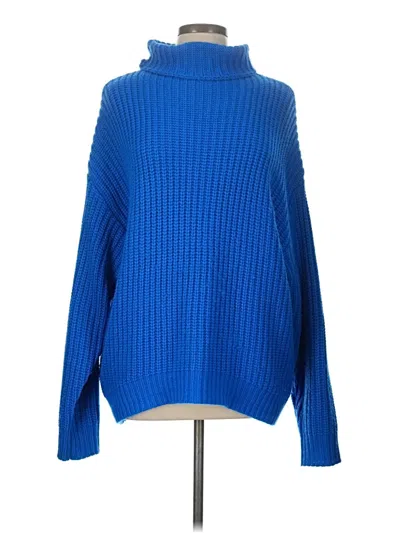 Pre-owned Davi & Dani Turtleneck Sweater In Blue